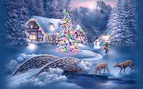 [49+] Christmas Winter Scenes Desktop Wallpaper on WallpaperSafari