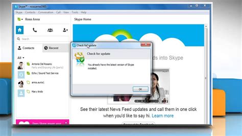 Does anyone know of some way to fix this ? How to update Skype® for Windows® - YouTube