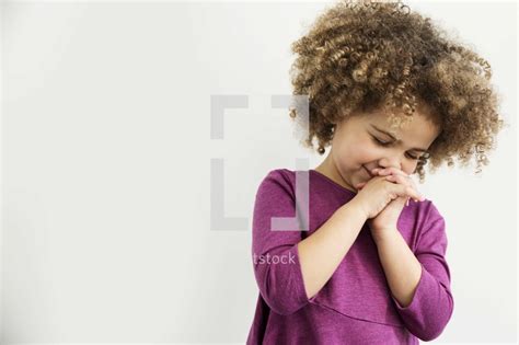 Little Girl In Prayer — Photo — Lightstock