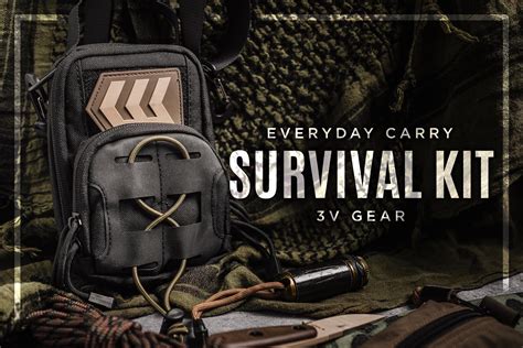 Edc Survival Kit What And Why I Carry It 3v Pronto Pouch