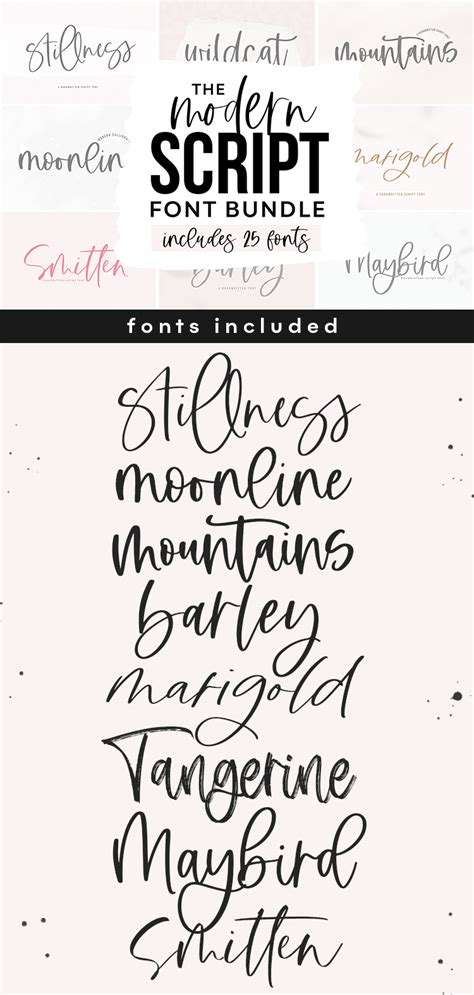 Modern Calligraphy Handwritten Fonts These Fonts Are Perfect For
