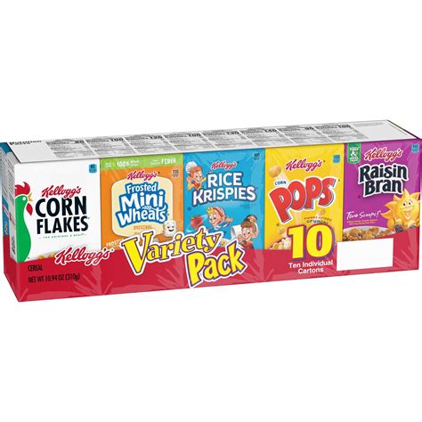 Buy Kellogg S Cold Breakfast Cereal Single Serve Variety Pack