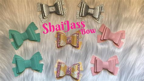 Faux Leather Bow YouTube