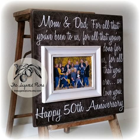 20 best 50th anniversary gifts to celebrate a timeless love. Parents Anniversary Gift 50th Anniversary Gifts by ...