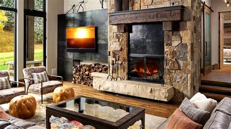 Pictures Of Rustic Living Rooms With Fireplaces