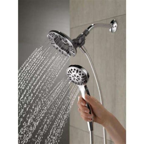 Delta Universal Showering Components Chrome 4 Spray Dual Shower Head 2 5 Gpm Ebay
