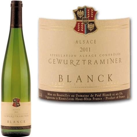 Domaine Paul Blanck Alsace Gewurztraminer 2012 Achat Vente Vin
