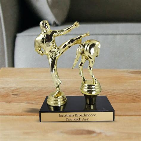 Kick Ass Trophy Custom Funny Office Award 7 Tall Etsy