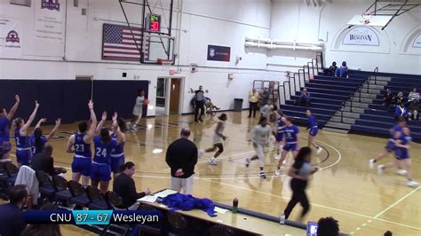 Womens Basketball Christopher Newport Vs Nc Wesleyan Youtube