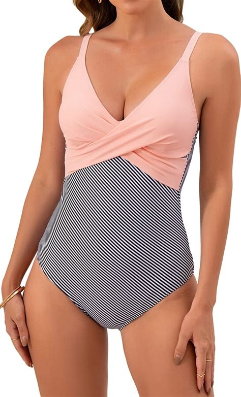 b2prity women s monokini front cross one piece swimsuits tummy control swimwear small