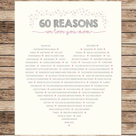 Heart Reasons I Love You Reasons We Love You Etsy In Reasons I Love You