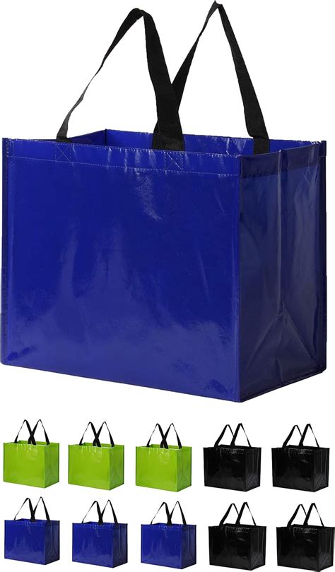 Earthwise Reusable Grocery Bags Heavy Duty Extra Large Eco Friendly Laminated Water Resistant