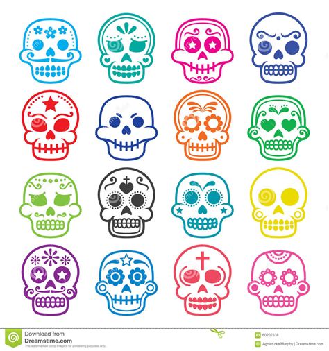 Halloween Mexican Sugar Skull Dia De Los Muertos