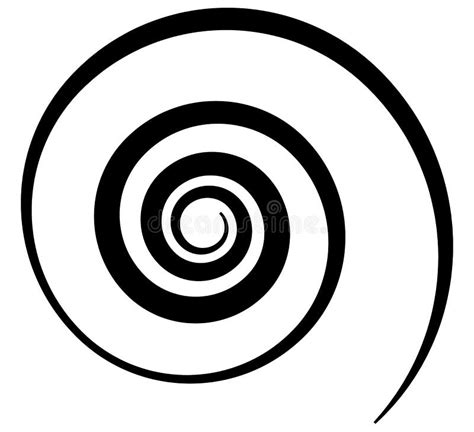 Espiral Ejemplo Del Giro Elemento Abstracto Con Estilo Radial