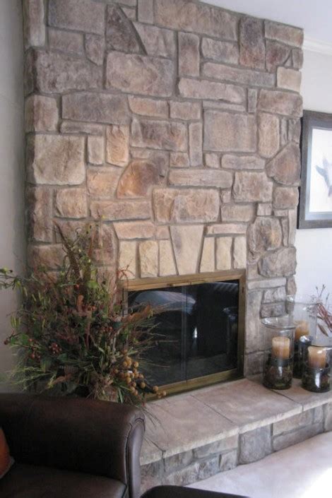 Cobble Stone Veneer Fireplace Pictures North Star Stone