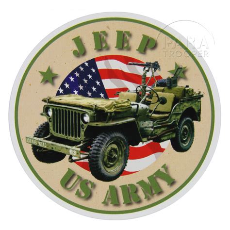 Sticker Us Army Jeep