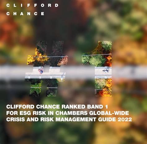 Clifford Chance On Linkedin Clifford Chance Ranked Band 1 For Esg Risk