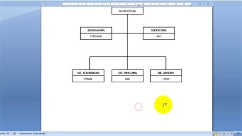 Cara Membuat Diagram Struktur Organisasi Di Ms Word Tutorial Lengkap