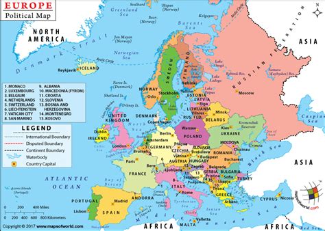 Europe Political Map With Capitals Draw A Topographic Map