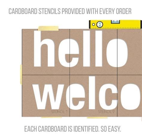 Hello And Welcome Office Wall Art Decor 3d Pvc Typography