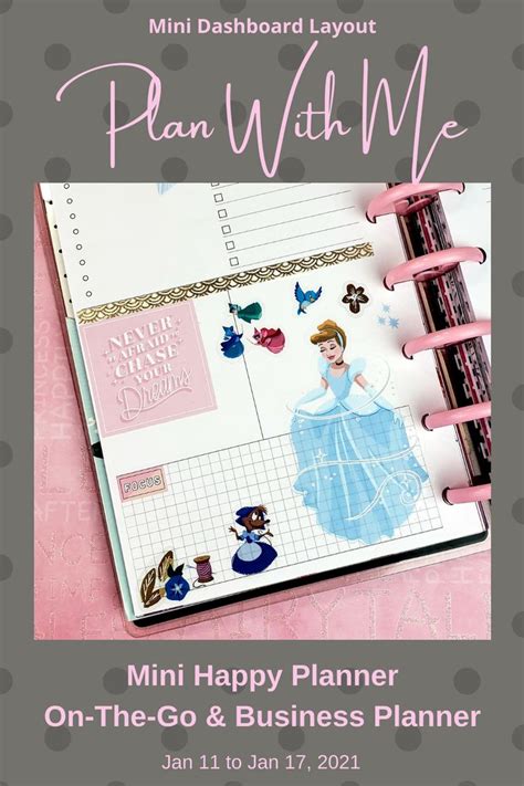 The Mini Happy Planner On The Go And Business Planner Is Displayed In