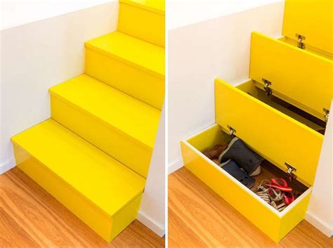 These Pull Out Stairs With Hidden Storage Are Perfect For Small Space