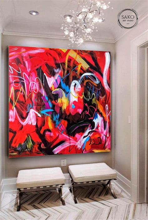 Large Original Abstract Oil Painting Contemporary Art Etsy
