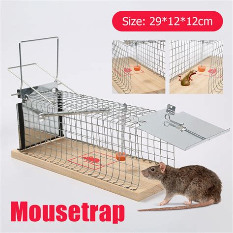 Humane Rat Trap Cage Live Animal Catch Pest Rodent Mice Mouse Bait