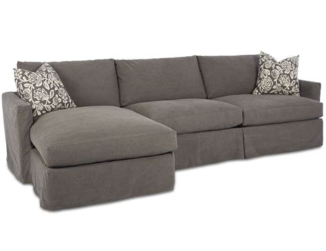 Leisure Slipcover Sectional with Down Cushions | Sofas and Sectionals