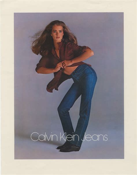 Bit From The Past Brooke Shields In Calvin Klein Campaign