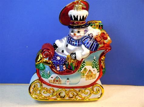 Christopher Radko 2016 Snowy T Sleigh Ride Ornament Antique Price Guide Details Page