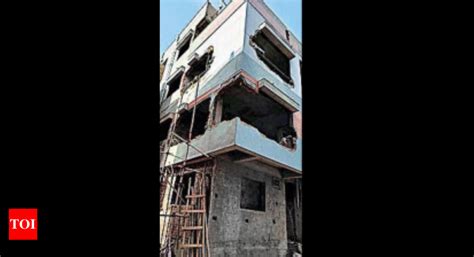 3 Illegally Constructed Buildings Demolished Ahmedabad News Times Of India