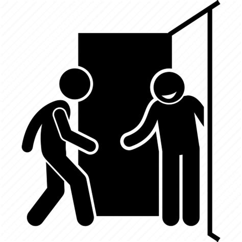 Come In Door Invite Inviting Man Welcome Icon Download On Iconfinder