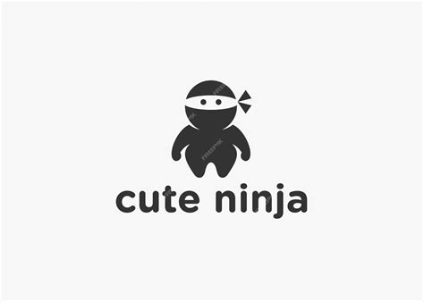 Premium Vector Ninja Logo Design Vector Silhouette Illustration