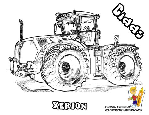 Tracteur Claas Ausmalbilder Frontlader Colorare Traktoren Trattori