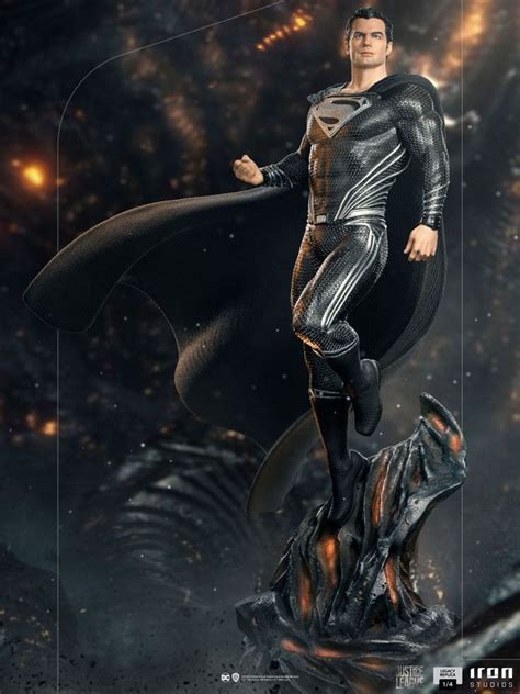 14 Quarter Scale Statue Superman Black Suit Zack Snyders Justice