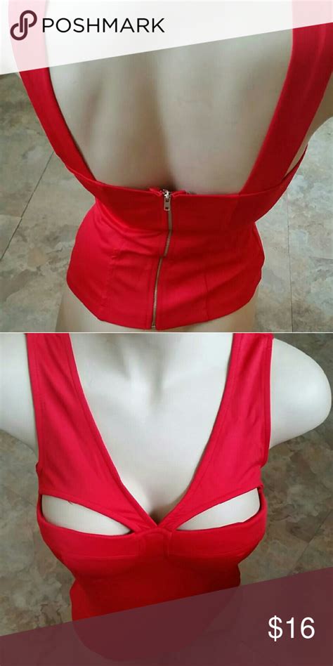 💣med And Large Women Red Clevage Sexy Tank Top💣 Insta Fashion Sexy Tank Top Sexy Tank