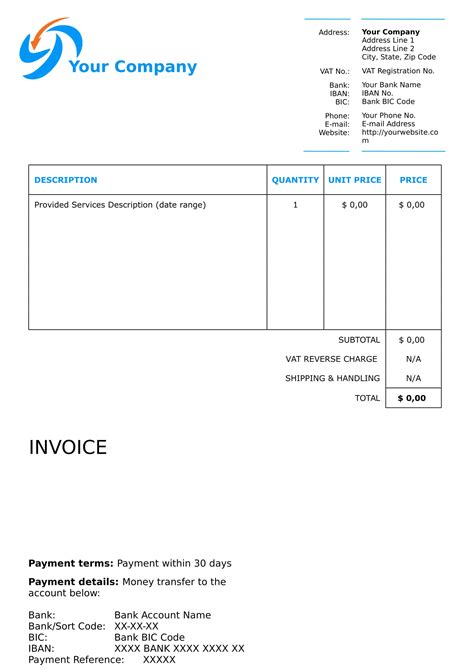 17 Blank Invoice Templates Ai Psd Word Examples Images And Photos Finder