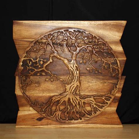 Wall Decor Nature Carved Wood Art Photo Gallery Kan Thai Decor Wood