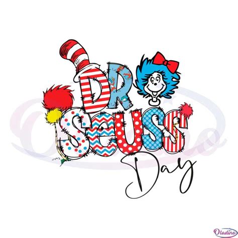 Little Miss Happy Dr Seuss Day Read Across America Day Svg