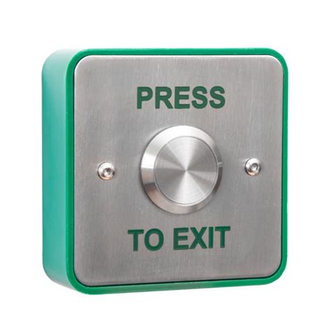 Vandal Resistant Square Press To Exit Button Door Controls Direct