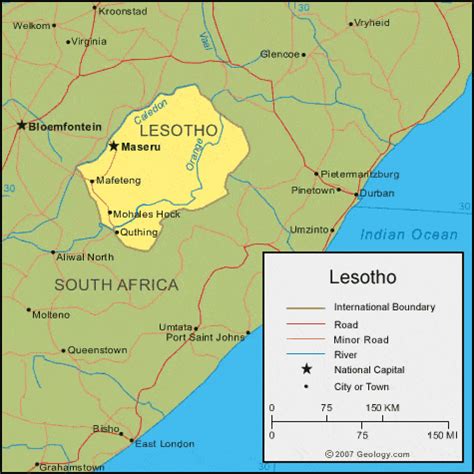 What is the official name of lesotho? Lesotho Map and Satellite Image