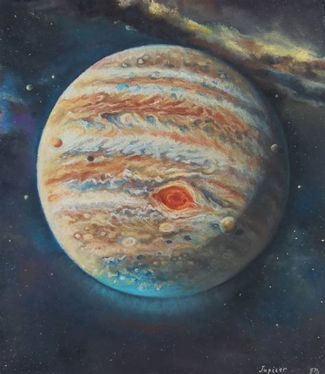 Jupiter Planet Drawing By Victoria Polshina Saatchi Art