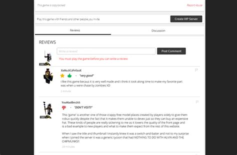 Reviews Section Website Features Developer Forum Roblox