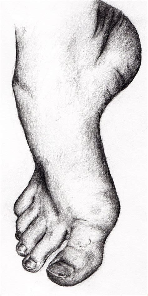 Foot Sketch Drawing Sketch Drawing Idea