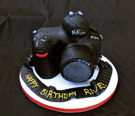 Send greetings by editing the happy birthday kamara image with name and photo. Sweet T's Cake Design: Nikon D700 Camera Cake
