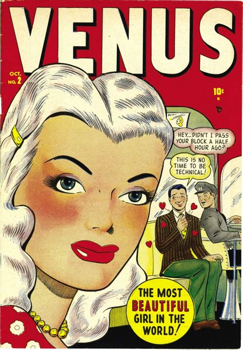 Just For The Fun Of It The Most Beautiful Face In Comic Book Land Venus Vintage Comic Books