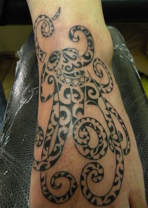 Octopus Polynesian Maori Tribal Tattoo Sleeve Tattoos Cool