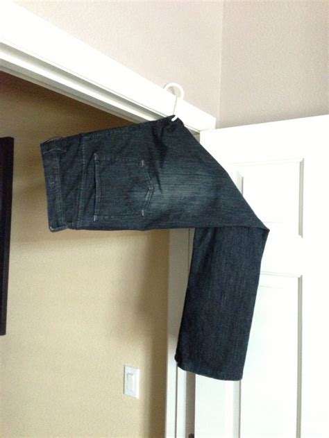 How To Hang Pants On A Hanger Without Fold Marks Folding Clothes