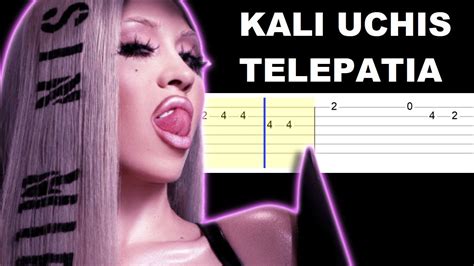 Kali Uchis Telepatia Easy Guitar Tabs Tutorial YouTube